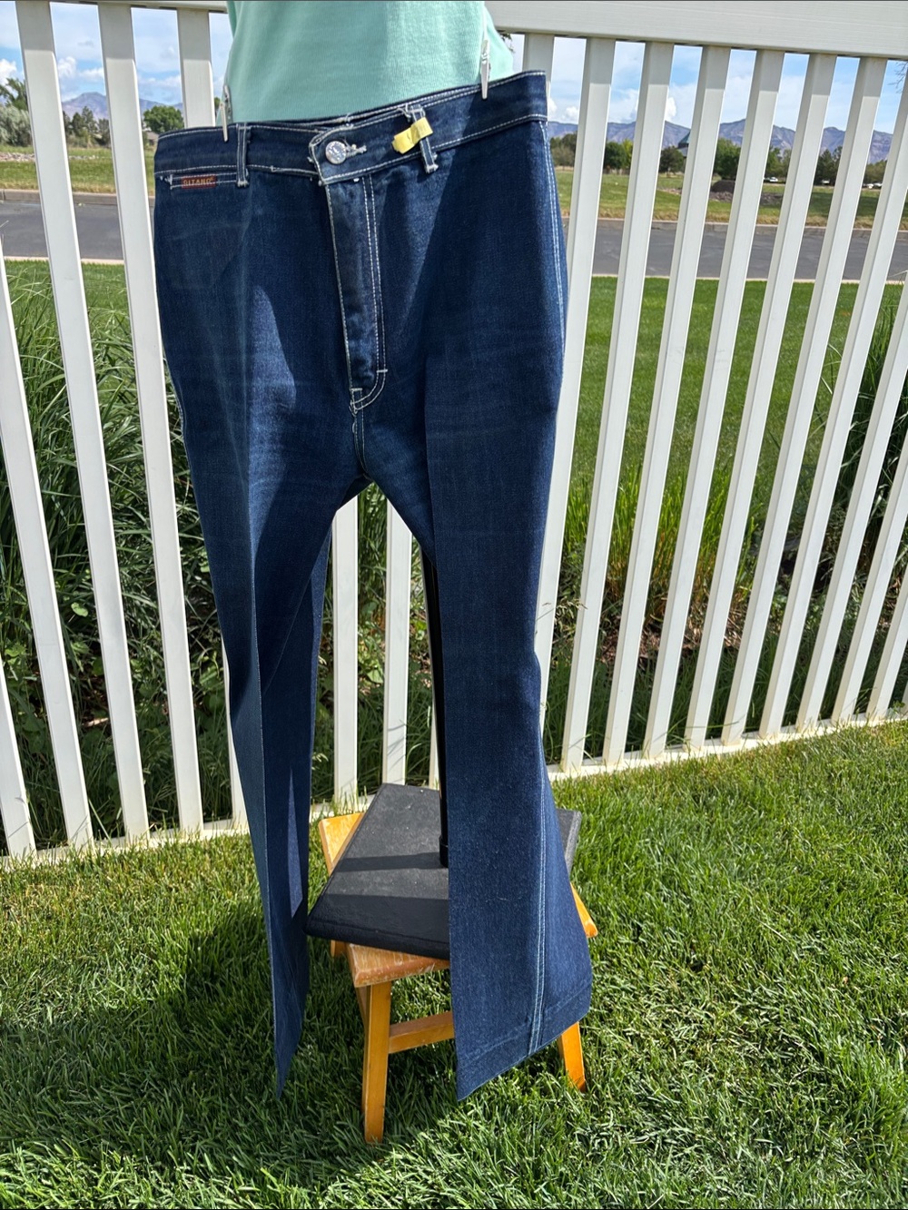 Gitano Vintage 1970’s Made in Hong Kong Jeans, Size 14, Waist 30”, Inseam 30”